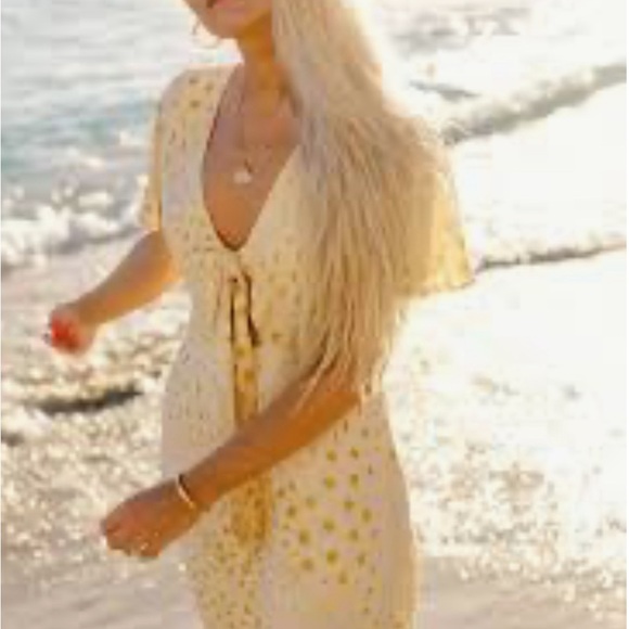 YIREH CLEO Dress in Starfruit print, size Med, EUC - Picture 11 of 12